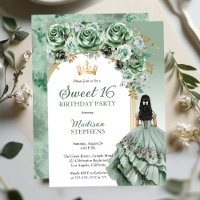 Elegant Sage Green Rose Blumensaft 16 Party