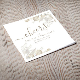 Elegant Sage Greenerity Wedding Custom Serviette