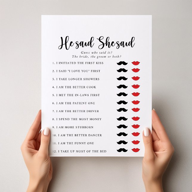 Elegant sagte er, sie sagte Brautparty-Spiel (Von Creator hochgeladen)