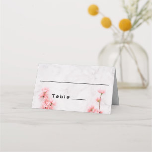 Elegant Sakura Cherry Blossom Hochzeit aus rosafar Platzkarte