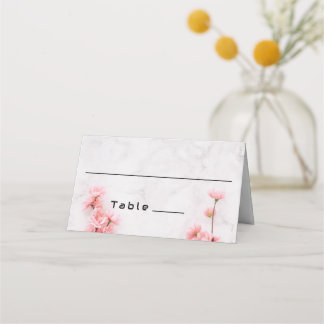 Elegant Sakura Cherry Blossom Hochzeit aus rosafar Platzkarte