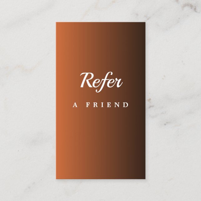 Elegant Salon & Spa Referral Card (Vorderseite)