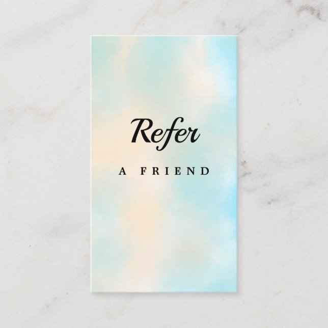 Elegant Salon & Spa Referral Card (Vorderseite)