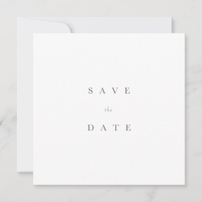 Elegant Save the Date (Vorderseite)