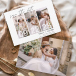 Elegant Save the Date 4 Foto Einladungen<br><div class="desc">Budget Modernes und elegantes Landschaftsbild Horizontal Vier (4) Foto Save the Date Hochzeit mit handgeschriebener Schrift Typografie. Der Save the Date einladende Magnet beinhaltet Skripttypografie und schick und schlichtes Design,  mit dem Sie Ihre individuelle Verlobung Fotografie hinzufügen können.</div>