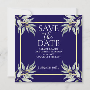 Elegant Save the Date Boho Eucalyptus Verlass