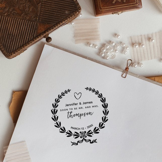 Elegant Save the Date Gummistempel (Von Creator hochgeladen)