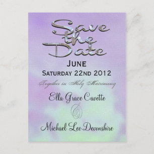 Elegant Save the Date High Noon Wedding Erinnerung Ankündigungspostkarte