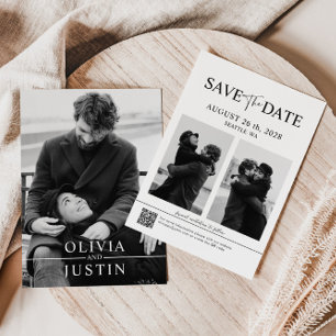 Elegant Save the Date Minimalistisch Einladung