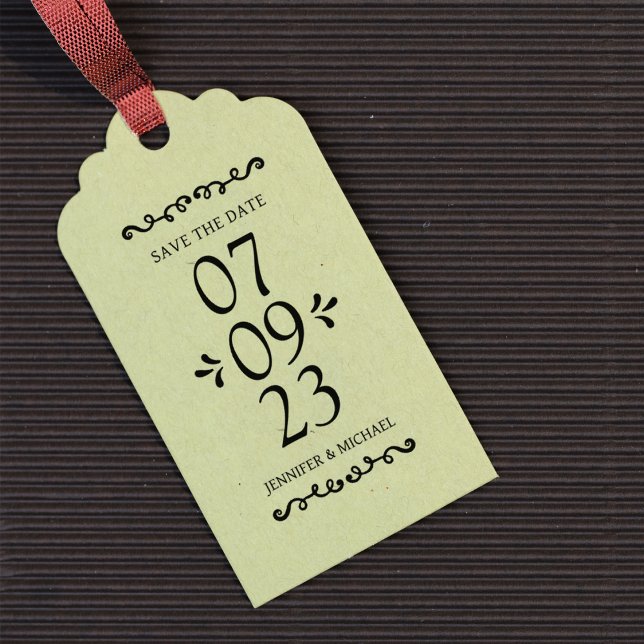 Elegant Save the Date Wedding Gummistempel (Von Creator hochgeladen)