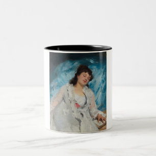 Elegant schlafende Französin (Süße Ruhe) Zweifarbige Tasse