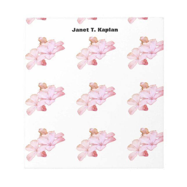 Elegant Schlicht Einfach Beruflich klassisch Notizblock (Vorderseite)