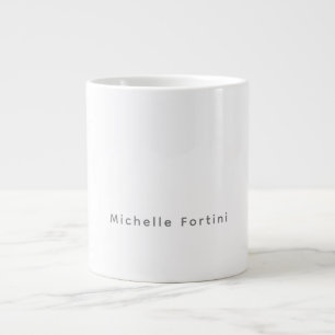Elegant Schlicht Einfach Minimalistisch Jumbo-Tasse