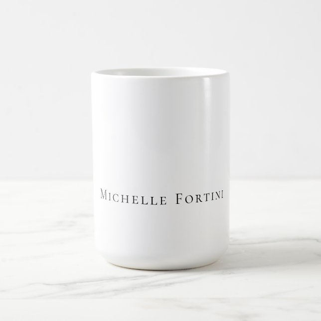 Elegant Schlicht Einfach Minimalistisch Kaffeetasse (Mittel)