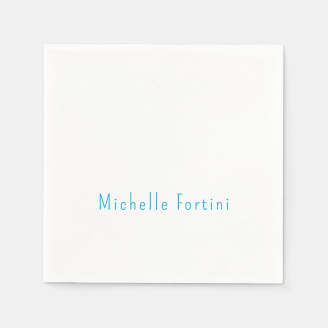 Elegant Schlicht Einfach Minimalistisch Serviette (Vorderseite)