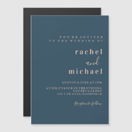 Elegant schlichte magneteinladung