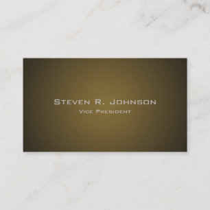 Elegant Schwarz bis Tan Ombre Custom Business Card Visitenkarte