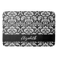 Elegant Schwarz-weiß Damask