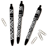 Elegant Schwarz-weiß Damask