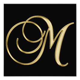 ELEGANT SCHWARZGOLD FOTODRUCK