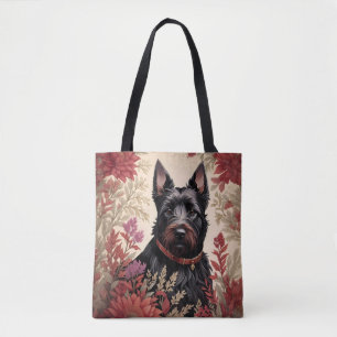 Elegant Scottish Terrier Dog Portrait