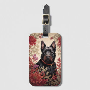 Elegant Scottish Terrier Dog Portrait Gepäckanhänger