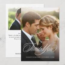 Elegant Script 2 Foto Hochzeit