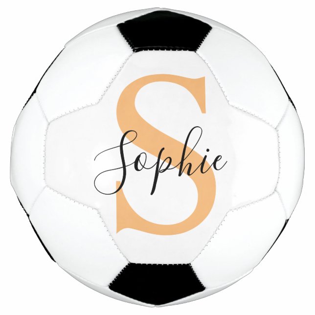 Elegant Script Custom Name Personalized Gift Fußball (Vorderseite)
