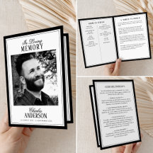 Elegant Script In Loving Memory Photo Memorial