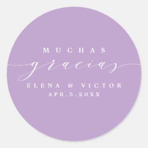 ELEGANT SCRIPT MUCHAS GRACIAS   DANK IHNEN STICKER