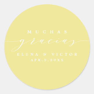 ELEGANT SCRIPT MUCHAS GRACIAS | DANK IHNEN STICKER