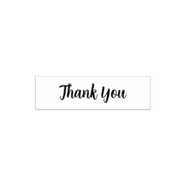 Elegant Script “Thank You” Rubber Stamp Permastempel