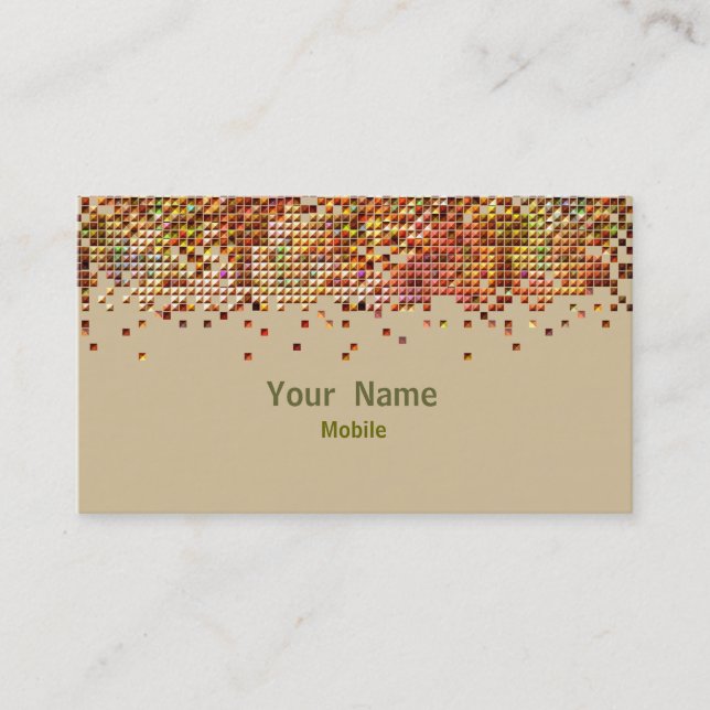 Elegant Sequins Hologram Visitenkarte (Vorderseite)