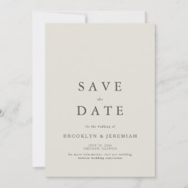 Elegant Serif Wedding Save the Date
