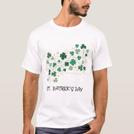 Elegant Shamrock Floral St. Patrick’s Day Design T-Shirt