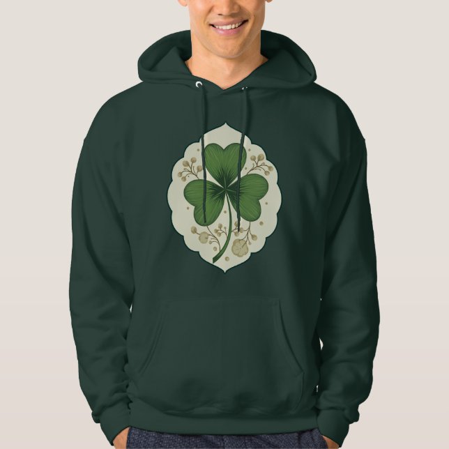 Elegant Shamrock St Patrick’s Day - Moletons Hoodie (Vorderseite)