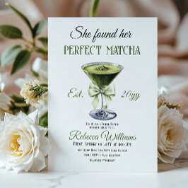 Elegant She fand ihr perfektes Matcha-Brautparty Einladung