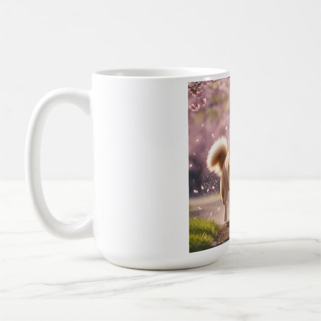 Elegant Shiba Inu Coffee Tasse (Links)