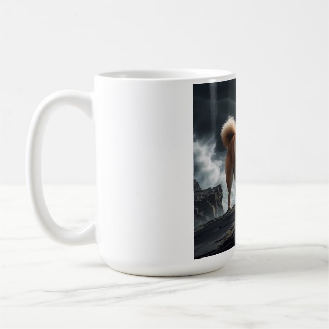 Elegant Shiba Inu Coffee Tasse (Links)