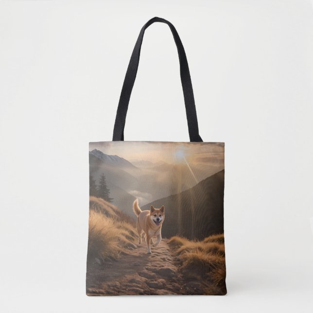 Elegant Shiba Inu Tote Bag (Vorderseite)
