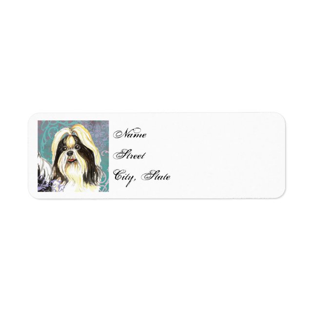 Elegant Shih Tzu Label (Vorne)