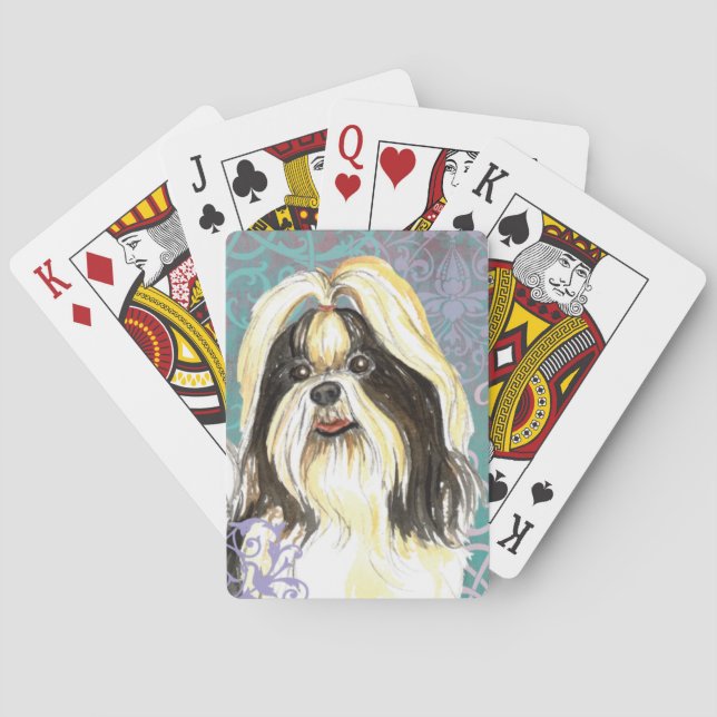 Elegant Shih Tzu Playing Cards Spielkarten (Rückseite)