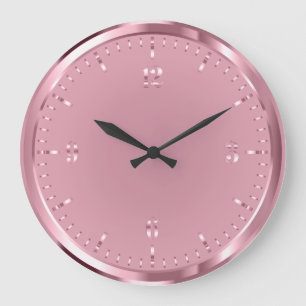 Elegant Shiny Rosegold Acrylmauer Uhr