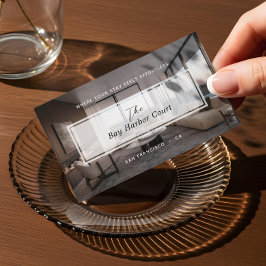 Elegant Short Term Rental Property Manager Photo Visitenkarte