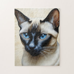 Elegant Siamese Cat Puzzle