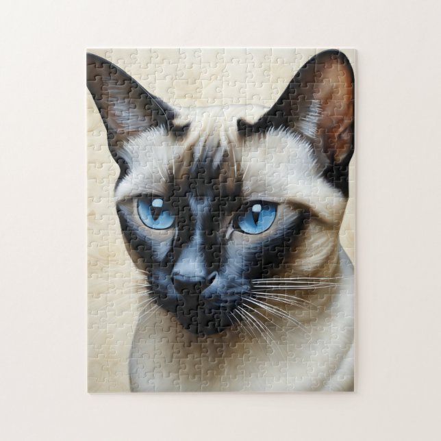Elegant Siamese Cat Puzzle (Vertikal)