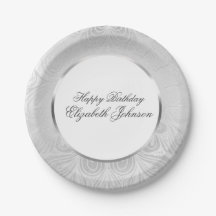 Elegant Silver Birthday