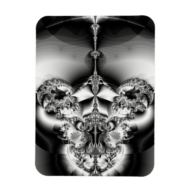 Elegant Silver Chandelier Magnet (Vertikal)