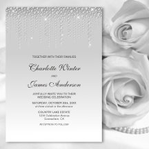 Elegant Silver Diamonds Wedding