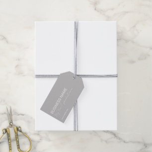 ELEGANT SILVER GRAY BUSINESS COMPANY PRODUCT TAG GESCHENKANHÄNGER
